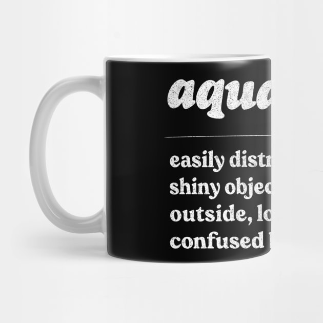 Aquarius Zodiac Symbol //// Humorous Gift Design by DankFutura